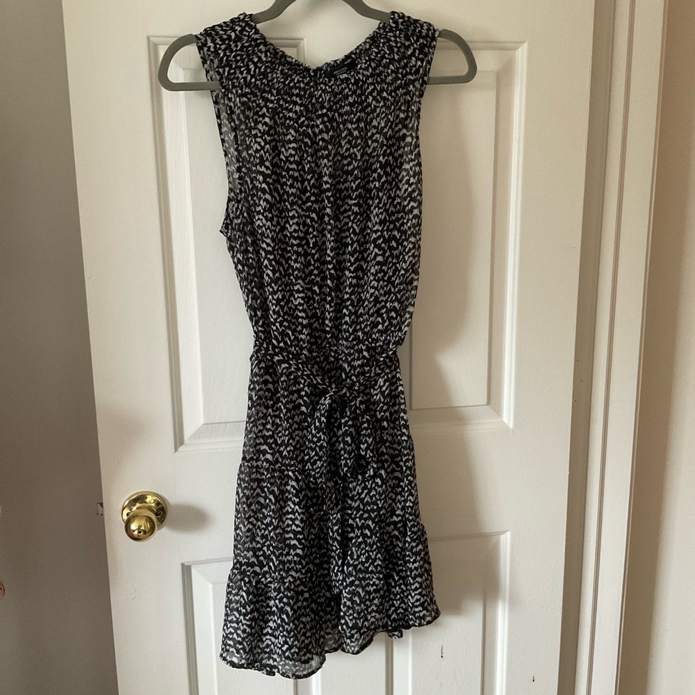 Simply Vera Vera Wang Black and White Sleeveless Mini Dress